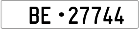 Truck License Plate